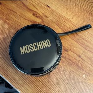 Moschino small round black bag